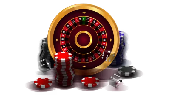 Successful winner surrounded by gold tokens under neon lights — the classic BK66 look for the BD market.